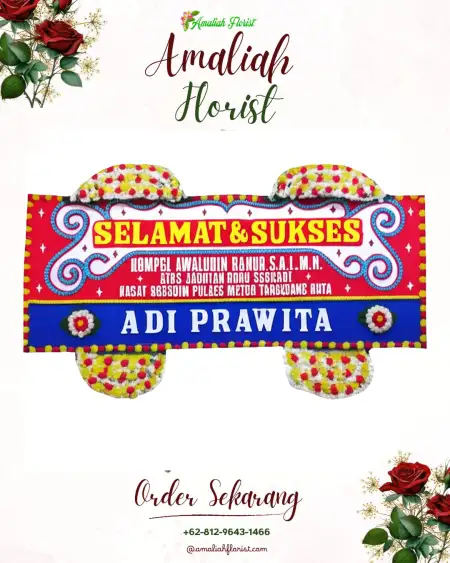 Papan Bunga Ucapan Selamat Menou
